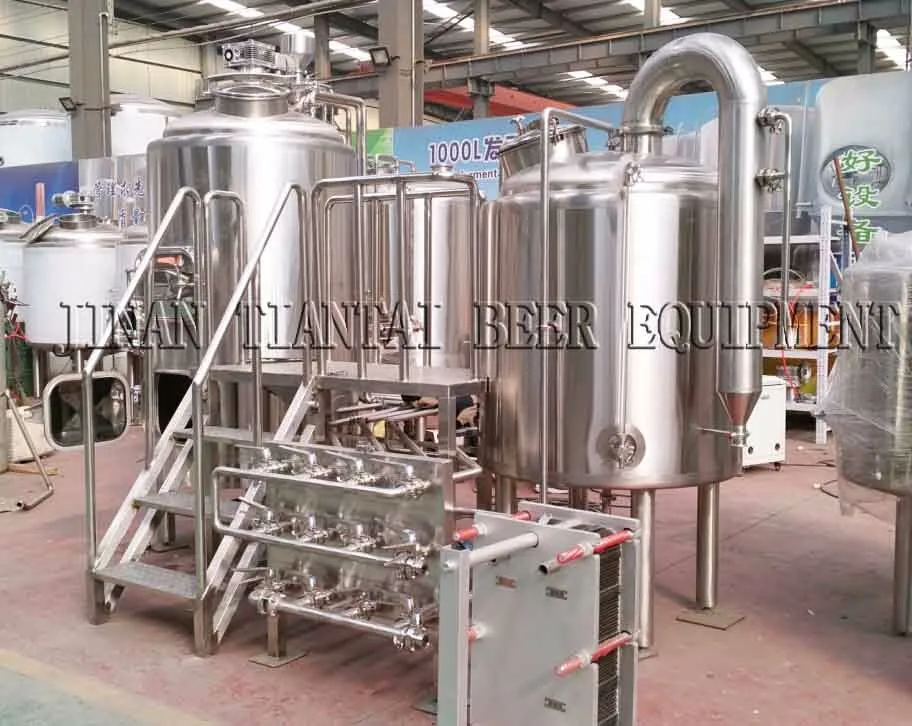 Tiantai 500L electric three vessel customized small brewery setup