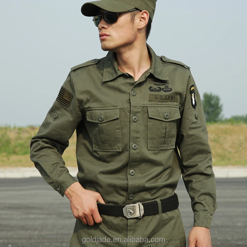
Wholesale customized ripstop thin long sleeve jacket and pants military soldier uniform suits for army combat 