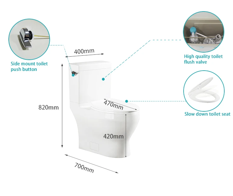 Simple Style Fully Glazed Single Cheap Price Toilet Bowl China Portable Toilet