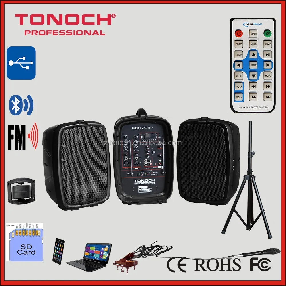 12inch 600watt speaker professional outdoor stage combo speaker box with mixer console (EON212)