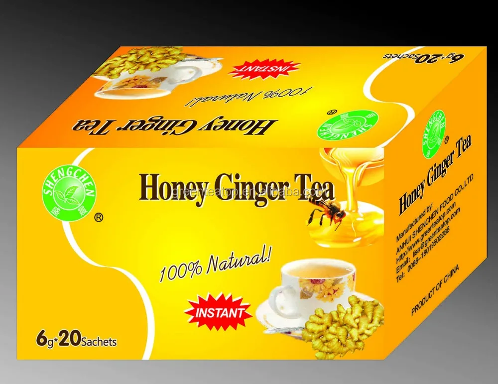 Лидер продаж 2019, мгновенный имбирный чай с медом-натуральный мед и имбирь, чайный напиток, хороший вкус чайного порошка