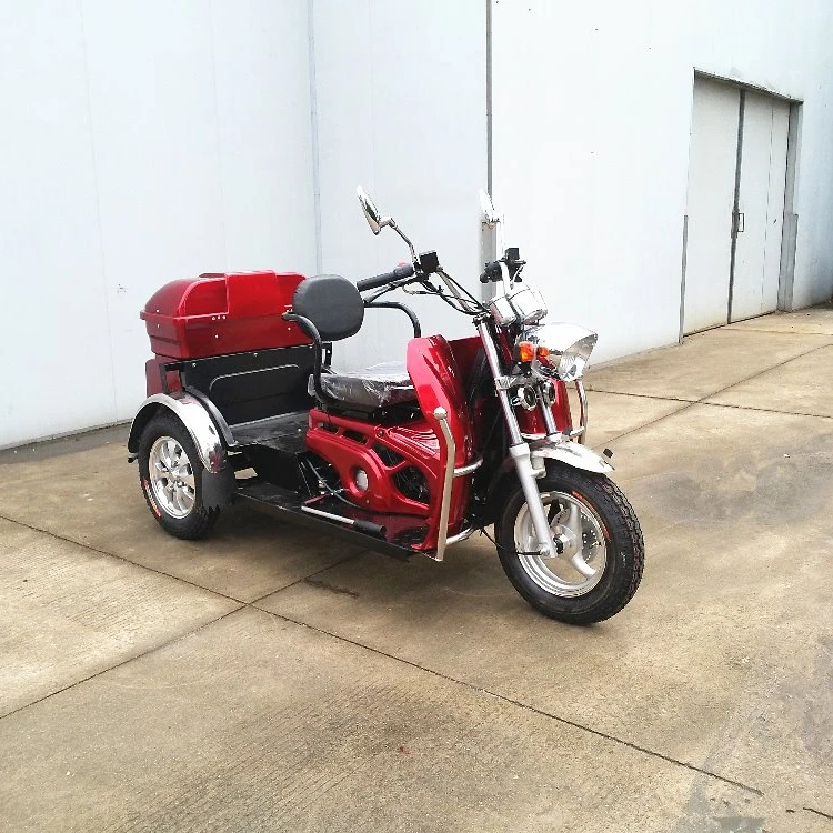 Новый дизайн 2017, Трехместный трехколесный велосипед красного цвета 125CC