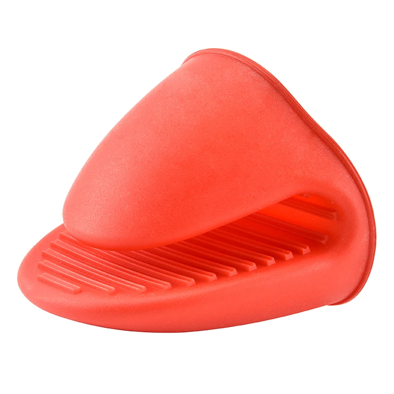 Kitchen Cooking Cake Bakeware Heat Resistant Silicone glove Microwave Oven Insulated Non-slip Glove Short Finger Hand Clip