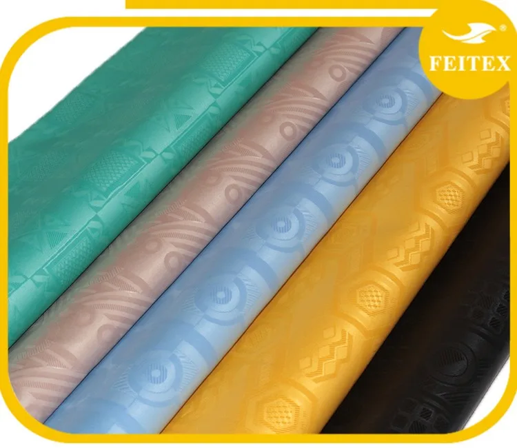 China Supplier Black Color Polyester Bazin Abaya African Different Types Of Cloth Material Fabric For Sale