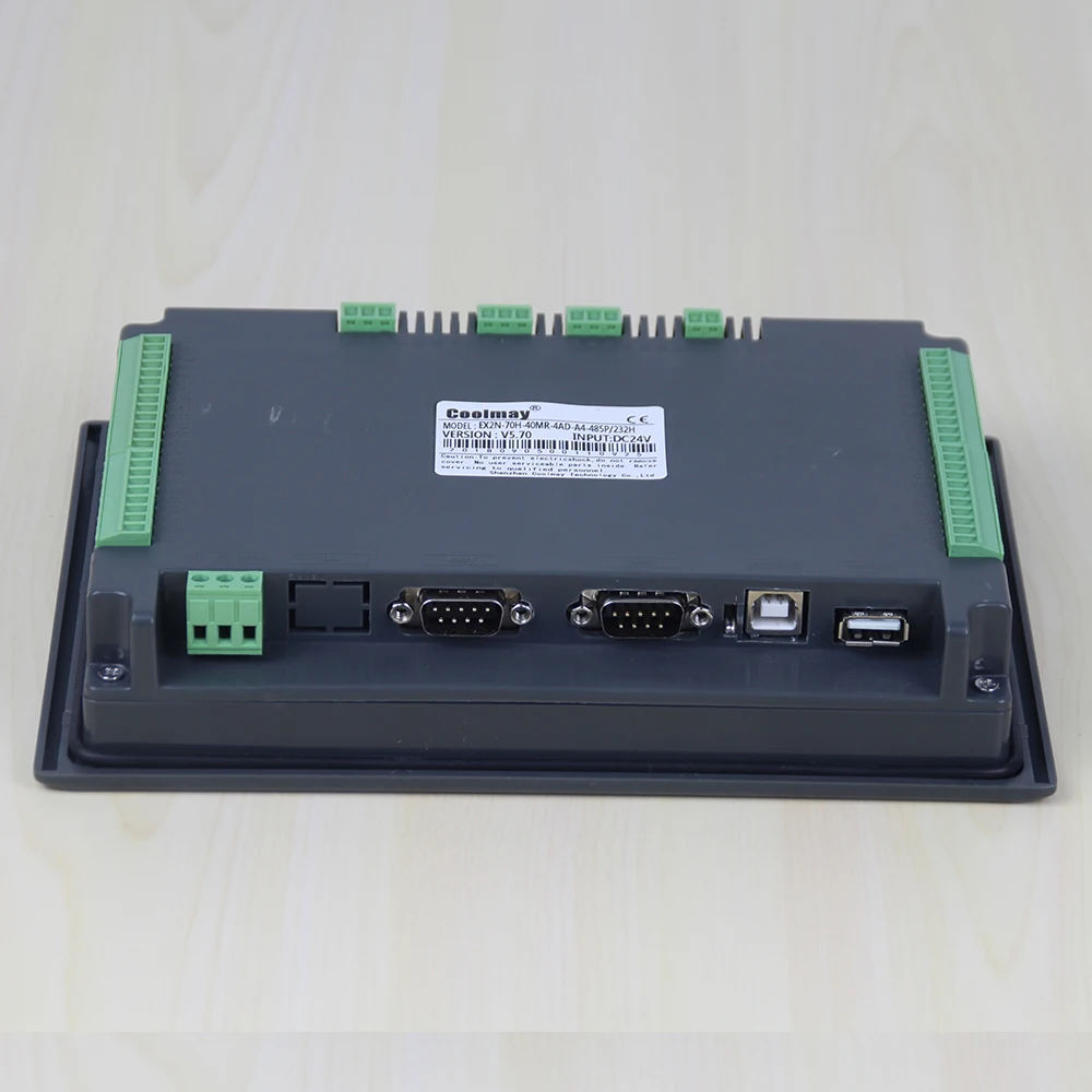 Coolmay plc controller programmable logic controller 24DI/20DO plc hmi all in one MX2N-70HB-44M