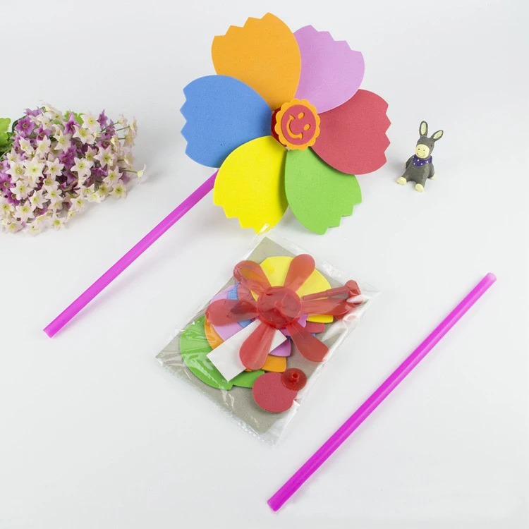 
DIY eva colorful Garden Decoration kids Windmill 