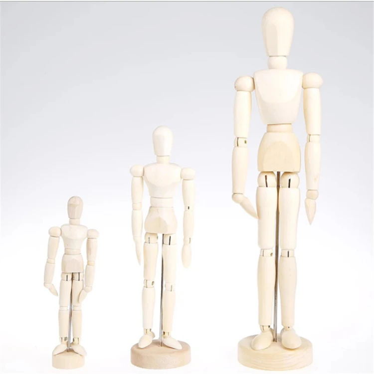 Cheap Price  handmade natural unique wooden drawing very young manikin models men