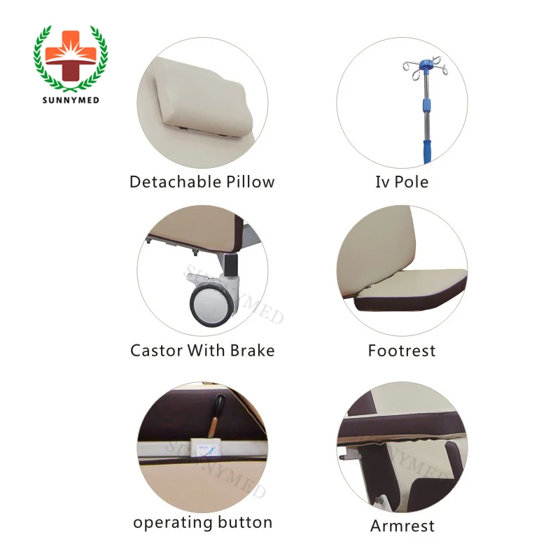 SY-O007 High quality hot sale electric dialysis treatment chair at low price