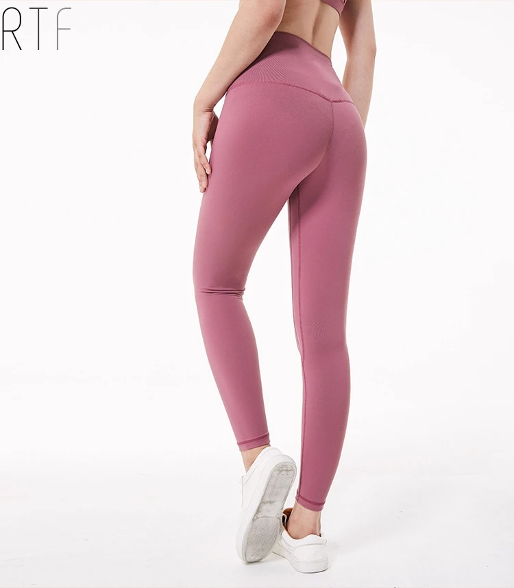 Custom high quality yoga clothing recycled fitness leggings with RPET fabric