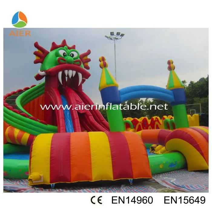 Big Inflatable Water Park Equipment for Sale, Water Park Play Equipment Water Slide >3 Years Resort Place（景区）