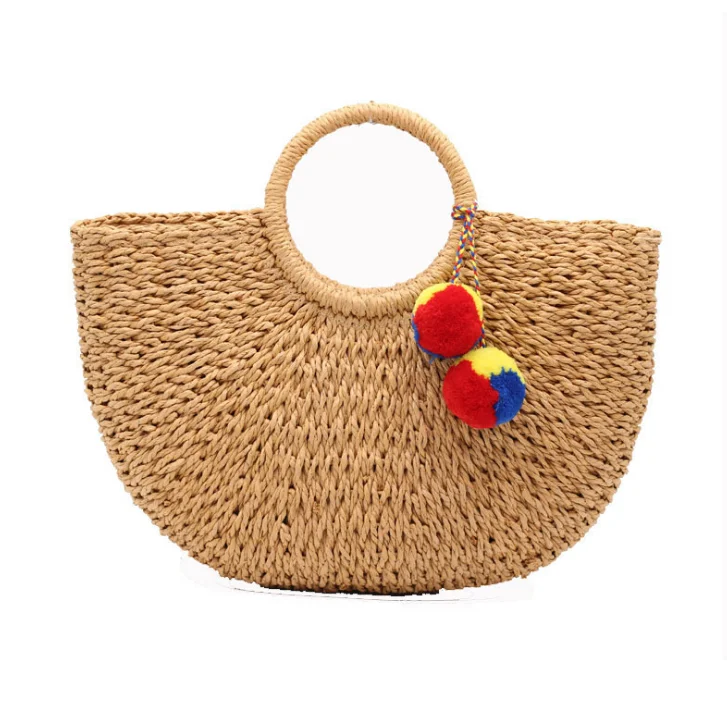 Новый рынок, пляжные сумки, женская сумочка 2020, оптовая продажа, Плетеная соломенная сумка с Бали