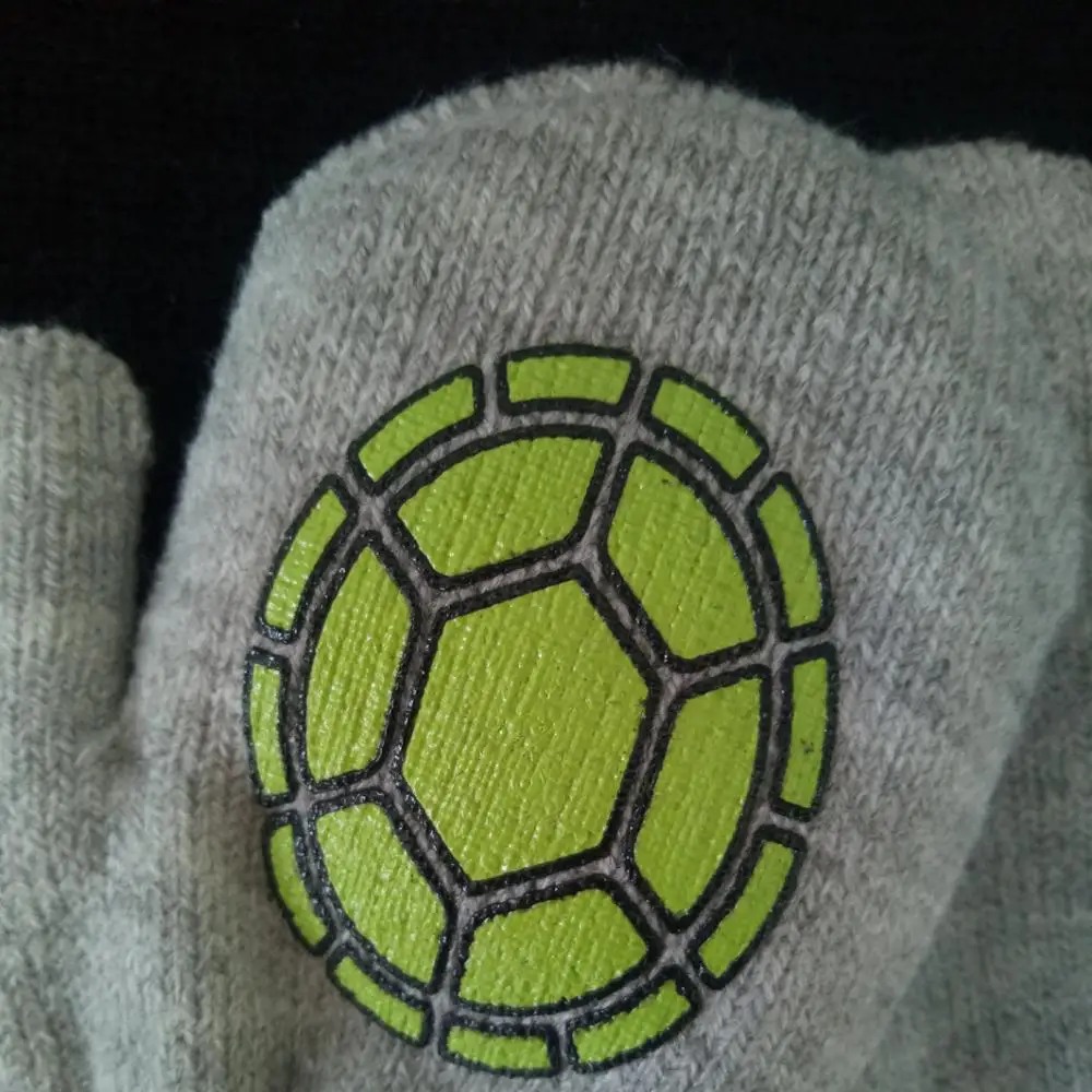 baby basic style winter warm knitting mittens with jacquard and printing