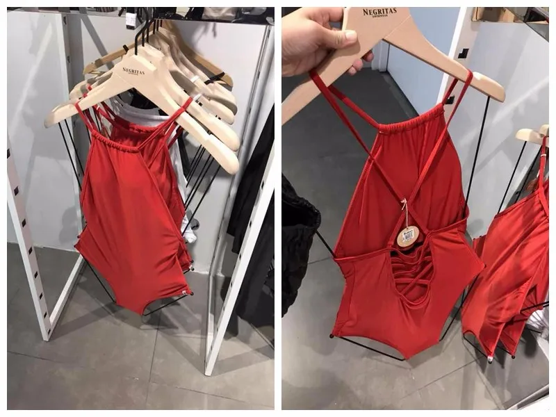 High end beech wood custom swimwear hanger bikini hanger for display