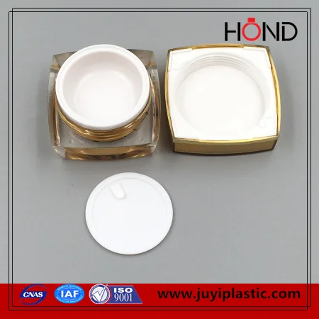 square acrylic uv gel jar