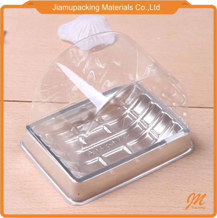 Nice slice cake muffin packaging box, divided biscuit box with clear window