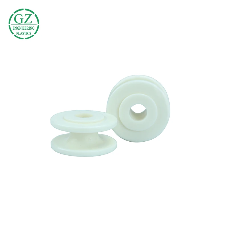 
Guangzhou Engineering high performance plastic custom made Delrin POM plastic pulley 