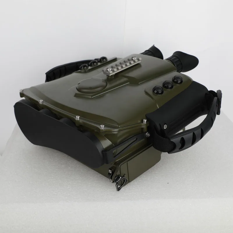 Police and military style binocular night vision binocular camera with laser rangefinder