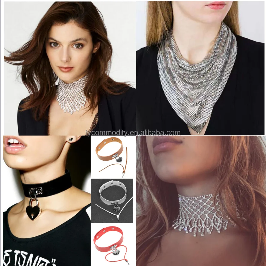 2017 Hot Choker Necklace Jewelry Fashion Crystal Chokers Trendy Jewelry