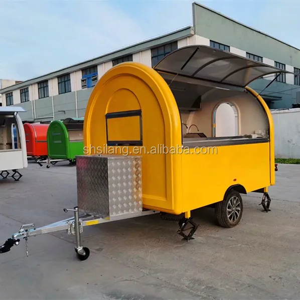 SHANGHAI silang turkey food trailer for panama food retro Custom Design Mobile Kitchen Kiosk Hot Dog Ice Cream Fast Foodtrailer
