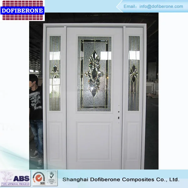 US UK standard GRP FRP glassfiber GFRP SMC double glazing door
