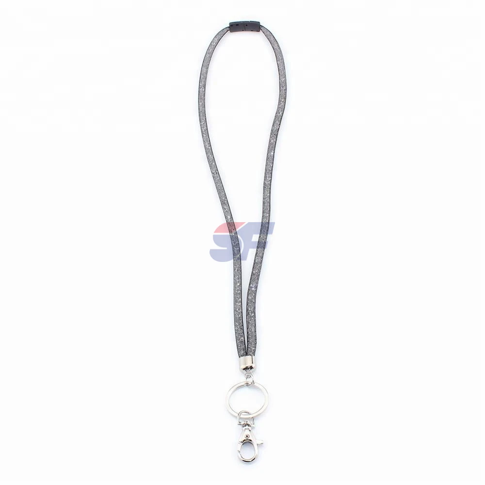 Hot selling wholesale diamond crystal rhinestone badge lanyards
