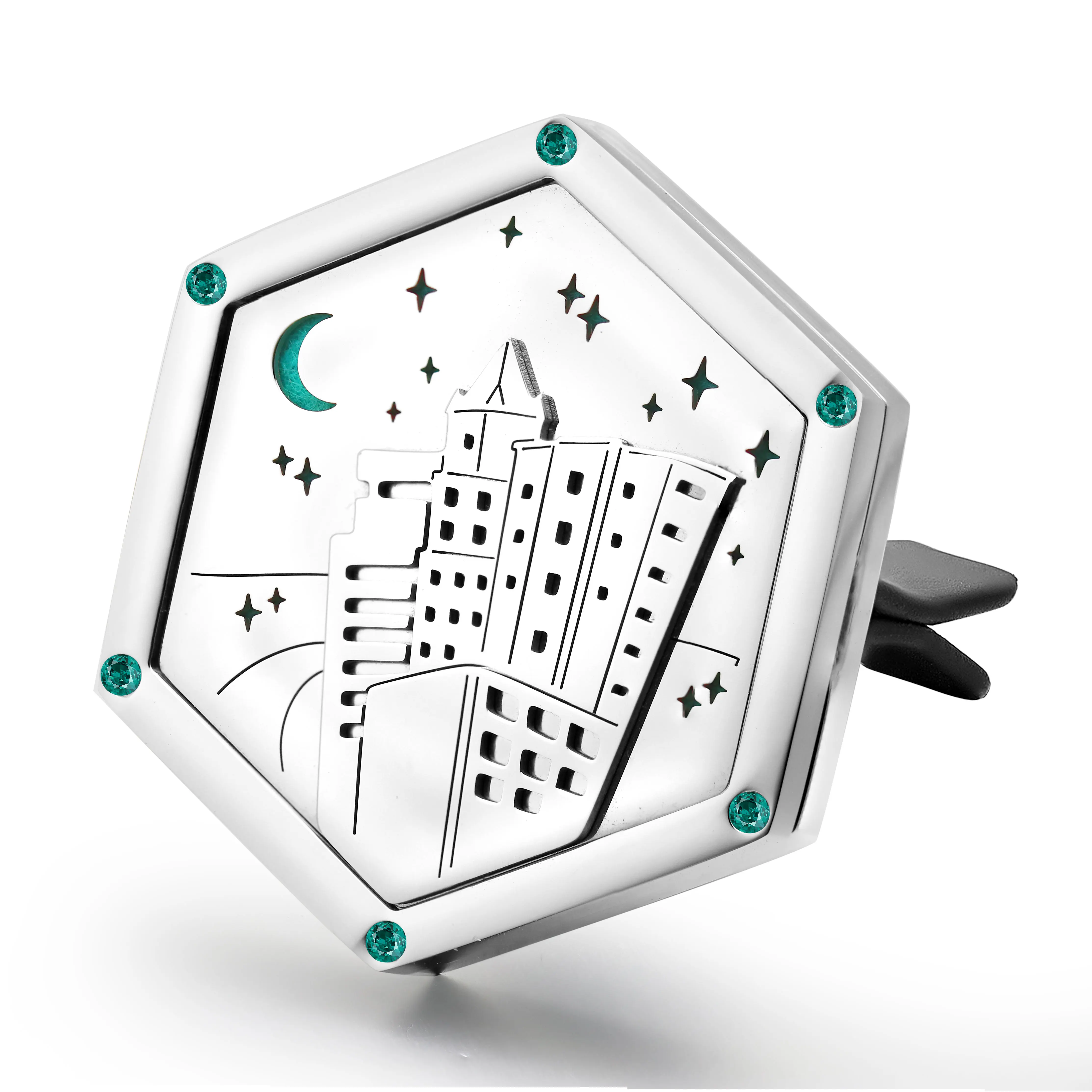 Wholesale hollow out stainless steel vent clip essential oil diffuser chinese car vent locket flavoring