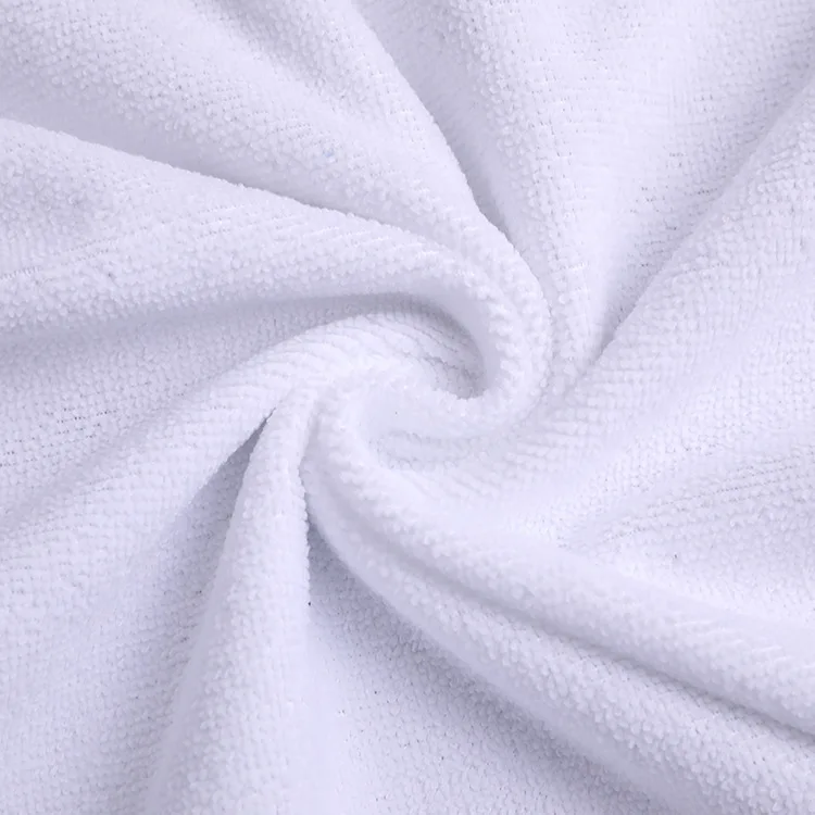 Cheap Absorbent Microfiber Towel Fabric 100% Polyester Fabric for Beach Towel and Kitchen Towel China Factory