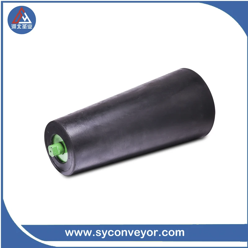 
belt conveyor wear resistant carrier taper self aligning idler rollers 