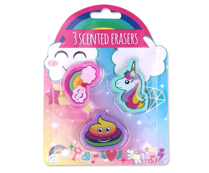 Licheng EB412 Stationary Eraser, Wholesale Custom Logo Fishtail Mermaid Pencil Erasers Kids