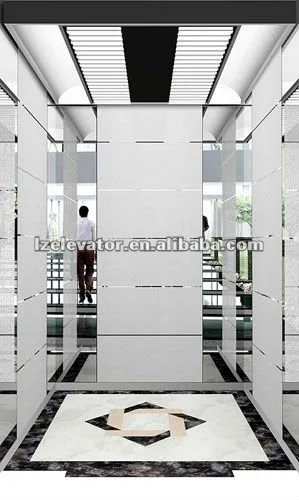Gearless traction machine drive passenger elevator with machine room