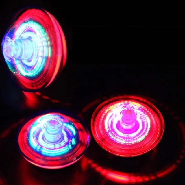 music flash led light gyroscope gyro spinning top child toy