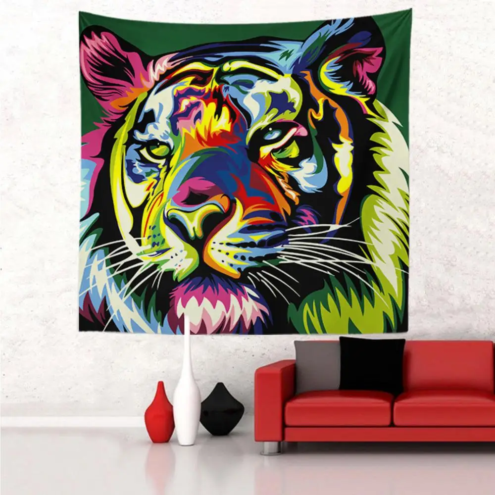 Promotion Fast Delivery Corlourful Animals Designs Wall Tapestry
