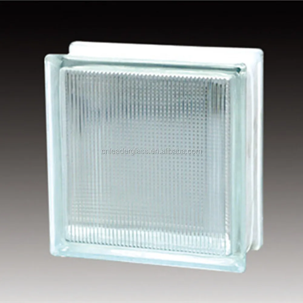 High Quality Flat Shape Clear Glass Block