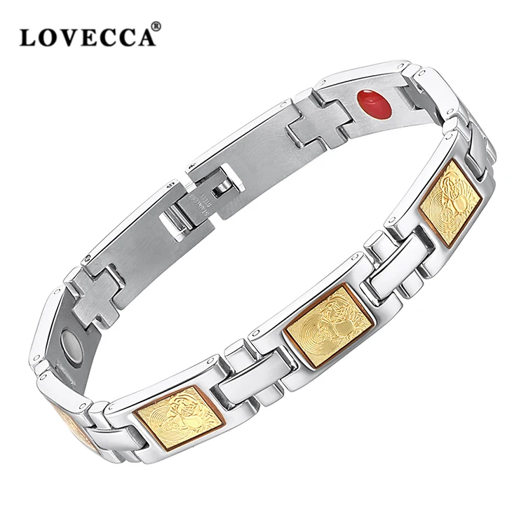 High quality super strong neodymium magnetic bracelet with energy IR-ion magnet germanium