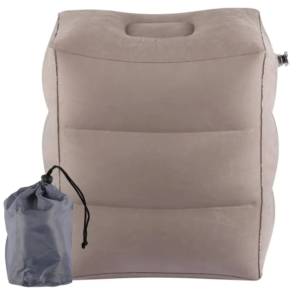 Airgoods Travel Inflatable Adjustable Leg Foot Rest Cushion Pillow for Airplane