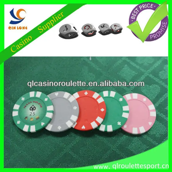 13.5g clay poker chips Sticker logo double color chips Casino Baccarat Texas Customize Clay Iron ABS rectangular