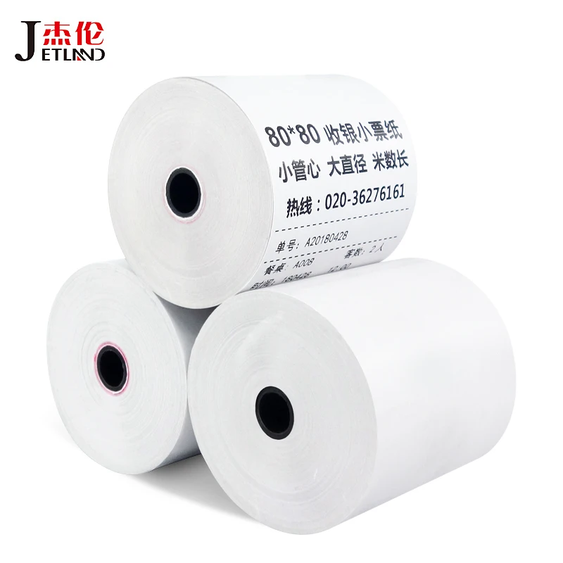 Thermal receipt Paper 80-80mm, core 13mm, 32 rolls Per carton