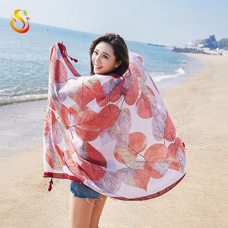 
China manufacturer digital printing custom long cotton linen scarf shawl wrap gift jersey scarf 