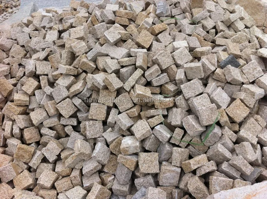 outdoor garden cube cobble road paver stone block per square meter price