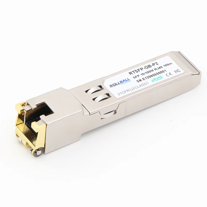 Волоконно-оптический 125M/10 100BASE-T SFP меди RJ-45 100 м модуль