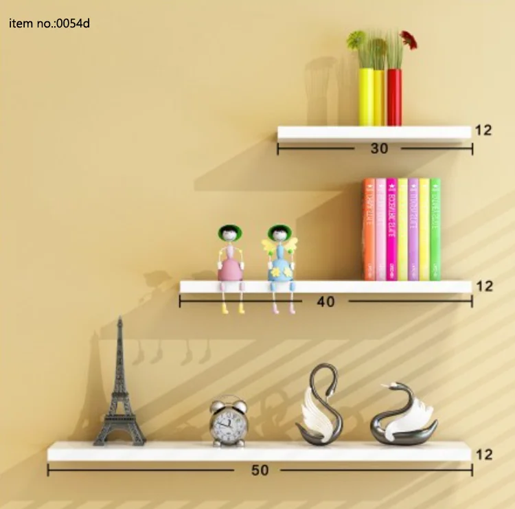 
Handmade Rustic Solid Wood Wall Floating Wine Shelf 