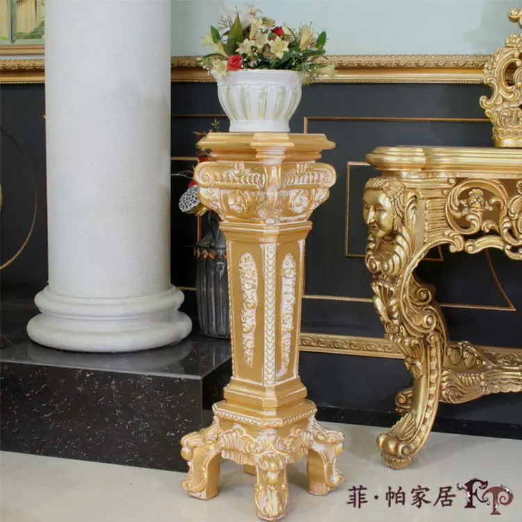 Старинная испанская мебель для гостиной ручная резьба подставка вазы