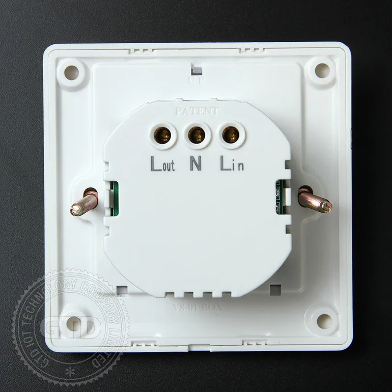 220V AC Energy saving Hotel RFID Card European key card Power Switch for Round Mounting  box installation