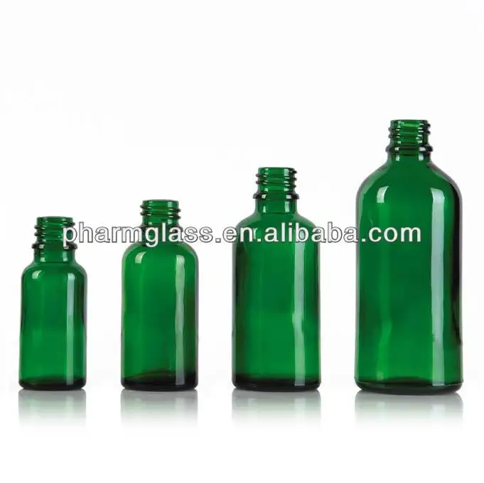 Dropper glass bottle in amber/blue/green/flint color