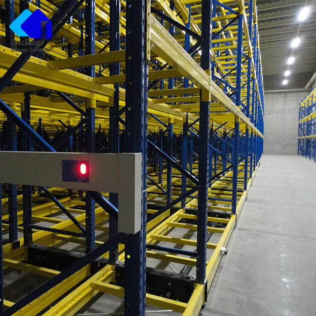 High Density Space-Saving Electric Mobile Pallet Rack