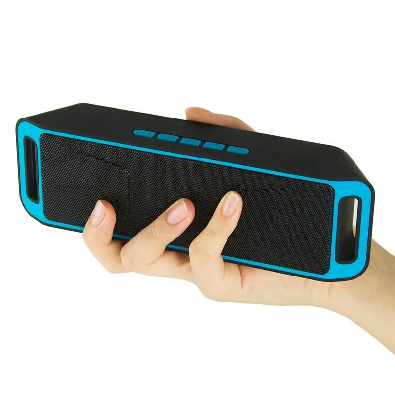 
Double horn subwoofer portable sound bar wireless blue tooth speaker 