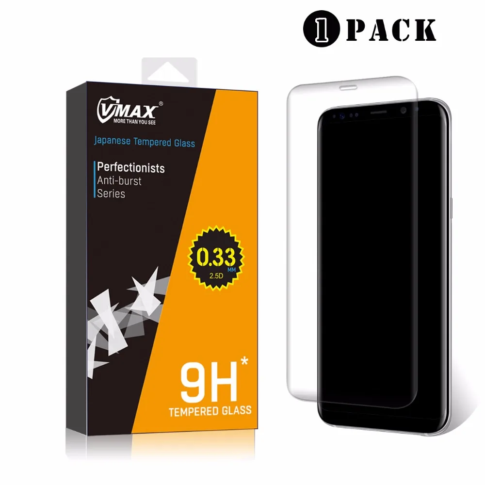 Новый Полный крышка 2.5D изогнутые 9 H закаленное стекло Galaxy S8 защитные пленки