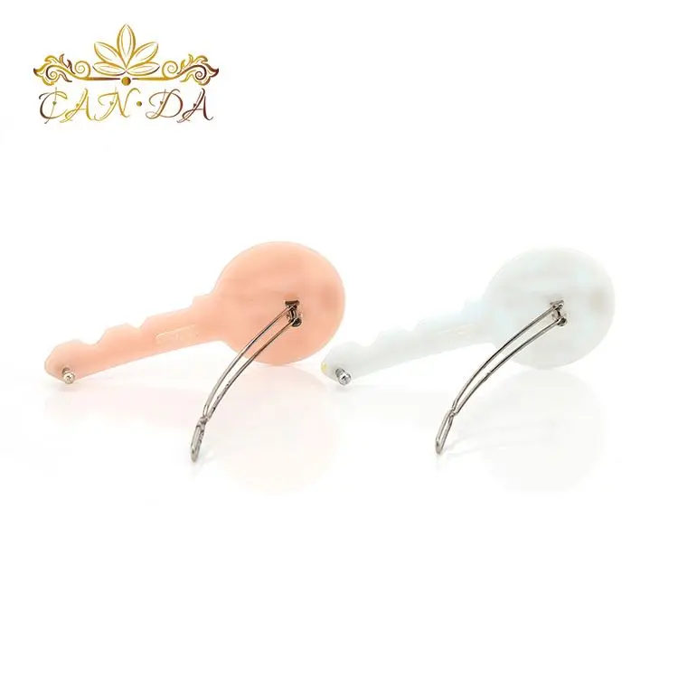 Korean And Japanese Style Cellulose Acetate Acrylic Hair Pins/Cute Round Head Hair Clips Accessories For Girls