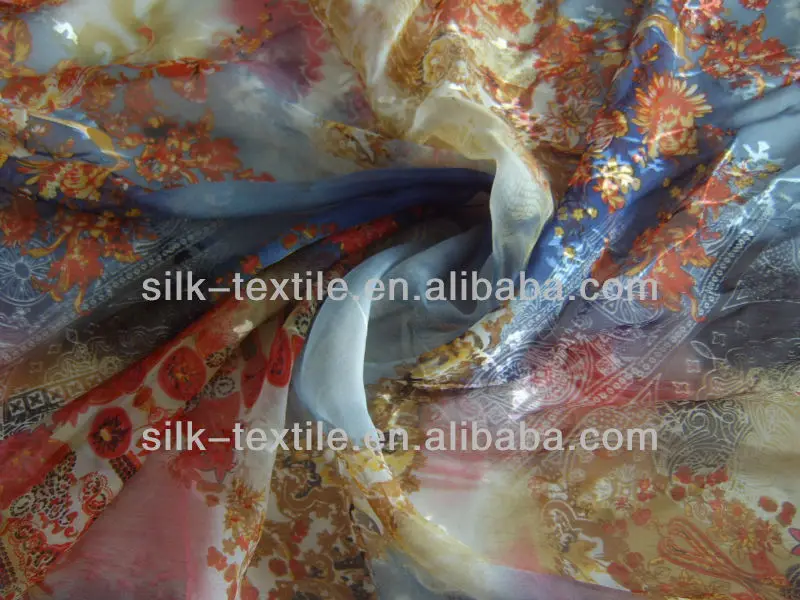 Шелковая атласная ткань visco