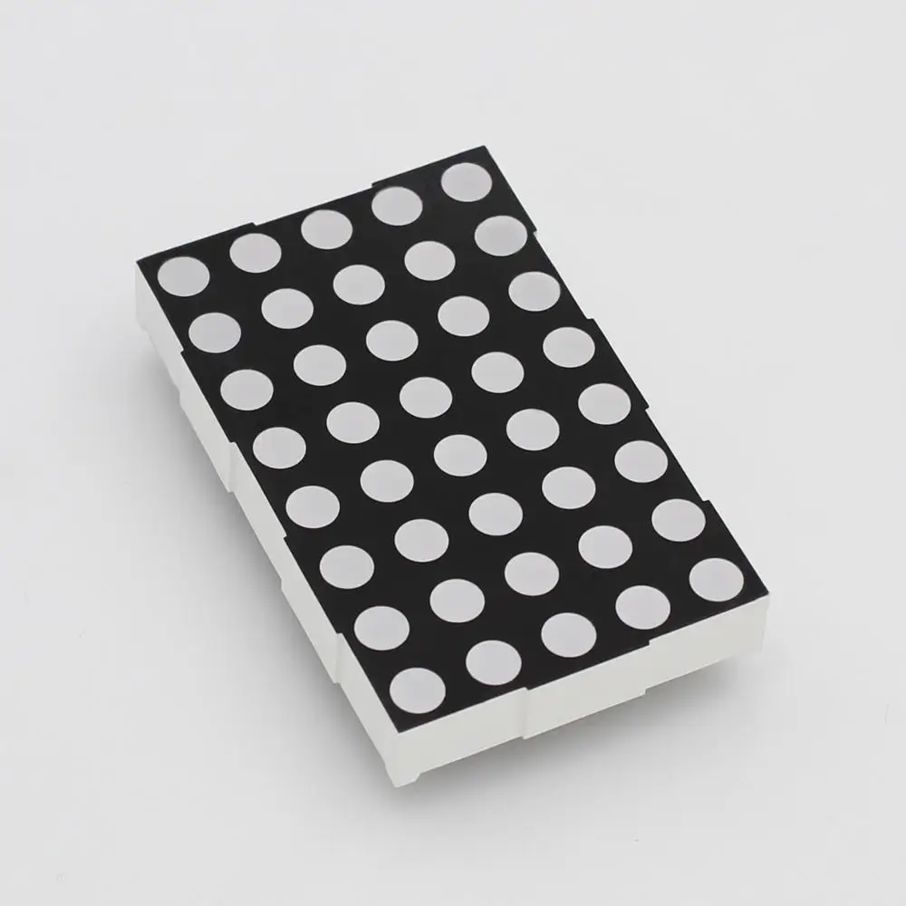 Round dot bright led 5x7 array led 5 x 7 dot matrix display led 3 mm